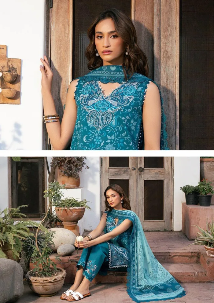 Bin Ilyas Summer Edit 25 BHS 73 B Hazel Luxury Lawn Collection - Image 3