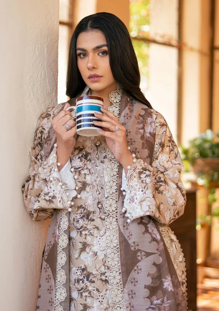 Bin Ilyas Summer Edit 25 Bhs 75 B Hazel Luxury Lawn Collection - Image 2