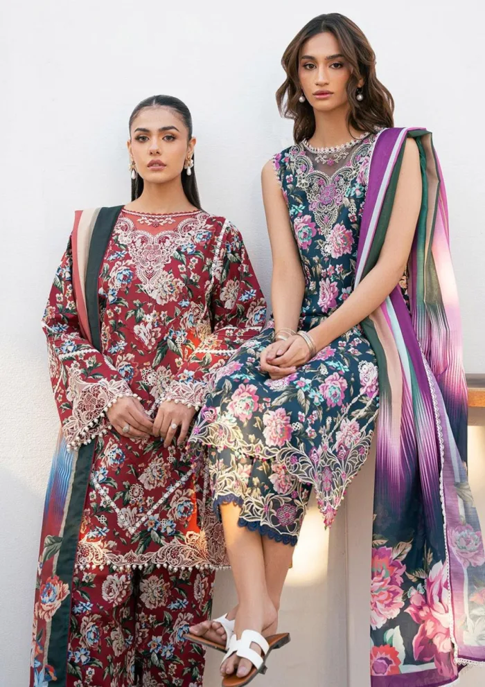 Bin Ilyas Summer Edit 25 BHS 76 B Hazel Luxury Lawn Collection - Image 3