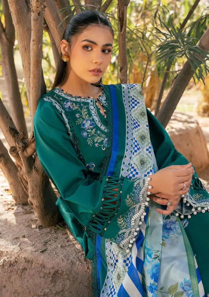 Bin Ilyas Summer Edit 25 BHS 77 A Hazel Luxury Lawn Collection - Image 2