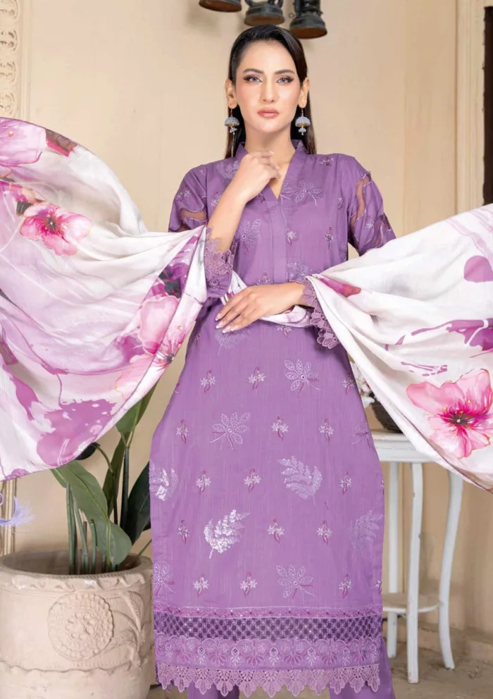 Bin Rashid Premium 25 D 03 Andaaz Luxury Lawn Collection - Image 3