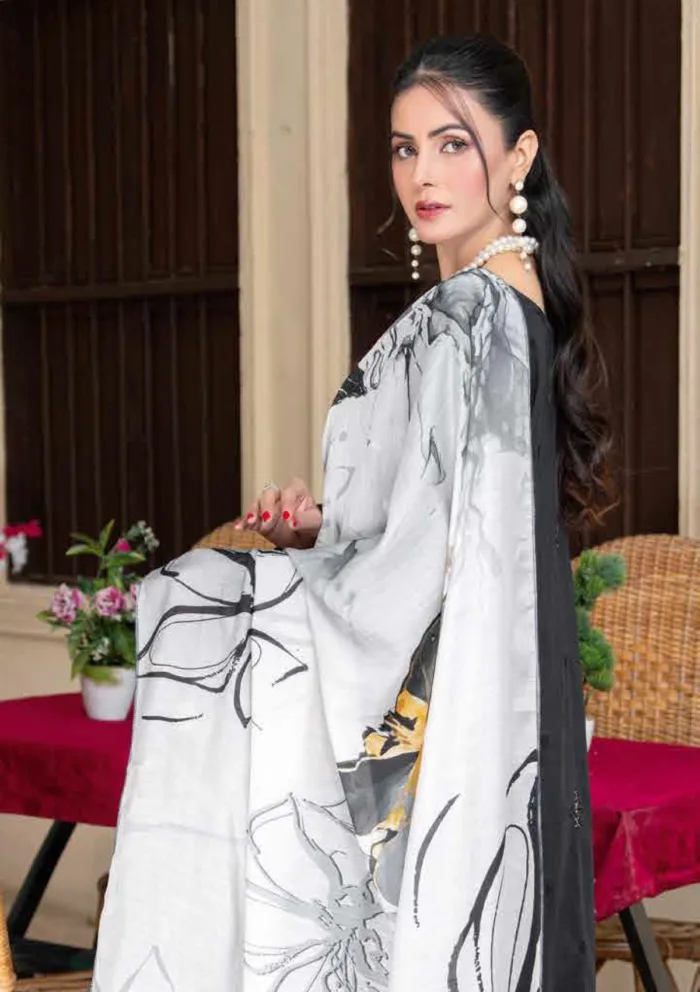 Bin Rashid Premium 25 D 04 Andaaz Luxury Lawn Collection - Image 4