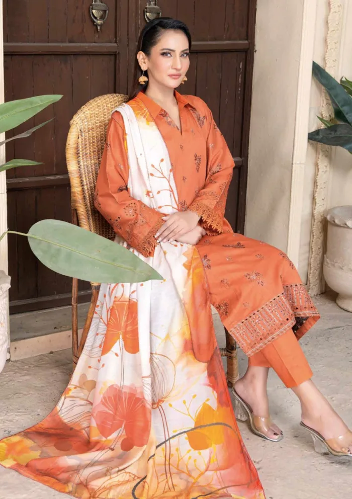 Bin Rashid Premium 25 D 05 Andaaz Luxury Lawn Collection - Image 3