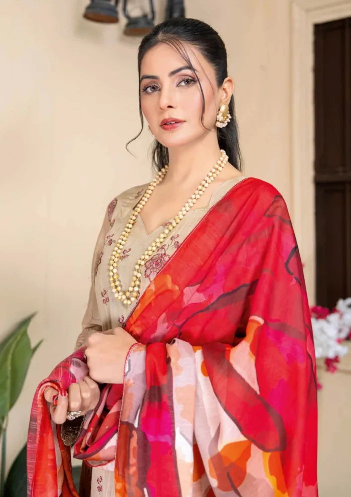 Bin Rashid Premium 25 D 08 Andaaz Luxury Lawn Collection - Image 4