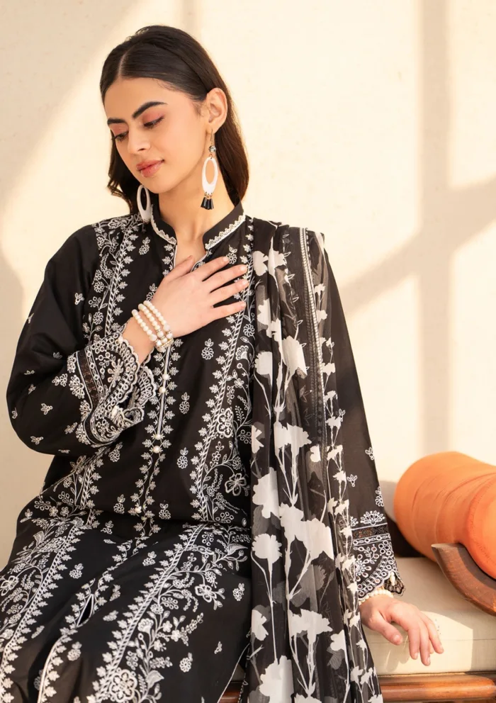 Carnation CSU25 01 Summer Unstitched Luxury Lawn Collection - Image 3