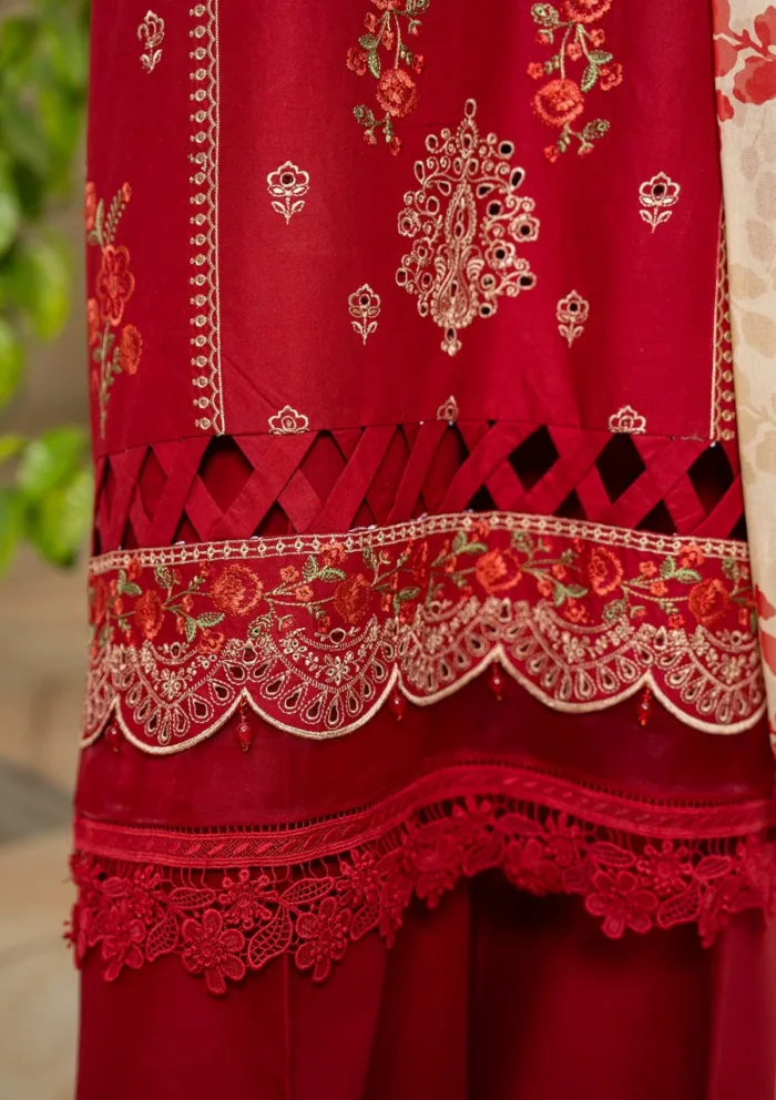 Carnation Csu25 03 Summer Unstitched Luxury Lawn Collection - Image 3