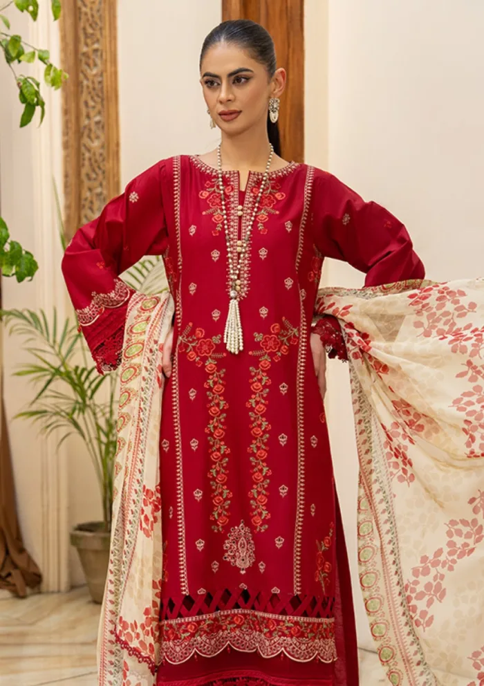 Carnation Csu25 03 Summer Unstitched Luxury Lawn Collection - Image 4