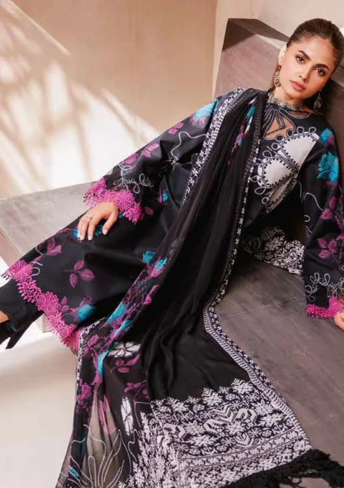 Charizma Black Edition CP4 63 C Prints Luxury Lawn Collection - Image 4