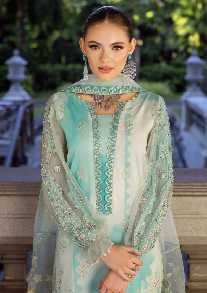 Charizma Limited Edition CLE25 03 Unstitched Festive Luxury Lawn Collection - Image 2