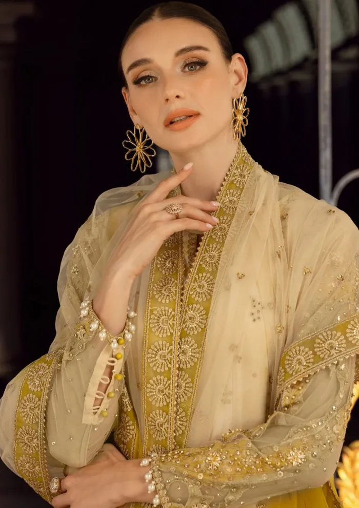 Charizma Limited Edition CLE25 04 Unstitched Festive Luxury Lawn Collection - Image 2