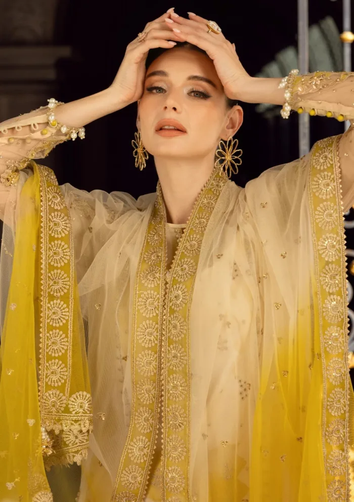 Charizma Limited Edition CLE25 04 Unstitched Festive Luxury Lawn Collection - Image 7