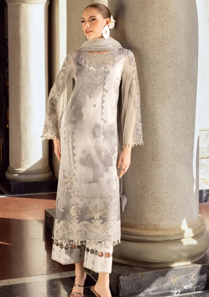 Charizma Limited Edition CLE25 05 Unstitched Festive Luxury Lawn Collection - Image 4