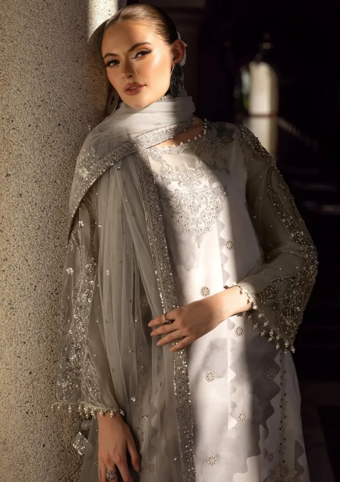 Charizma Limited Edition CLE25 05 Unstitched Festive Luxury Lawn Collection - Image 5