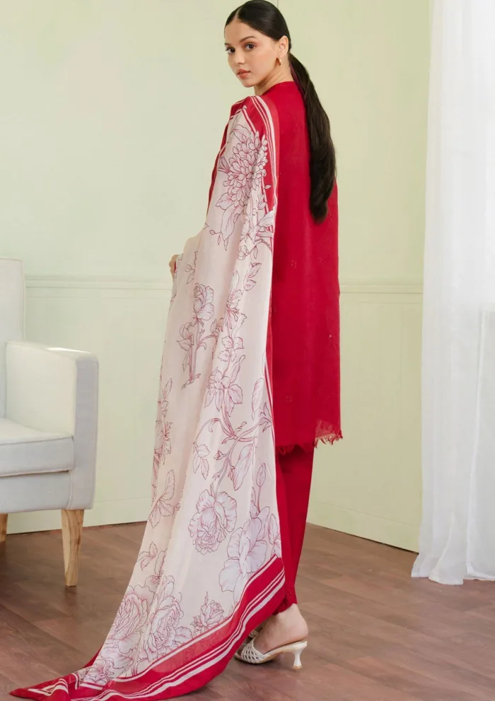 Coco By Zara Shahjahan Unstitched 25 -Vali-6A Luxury Lawn Collection - Image 4