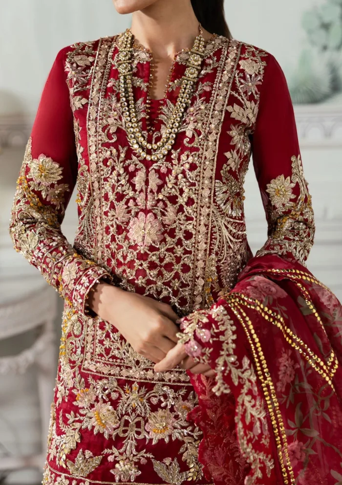 Crimson Wedding 24 Artisan Story Crimson x Saira Shakira Luxury Lawn Collection - Image 2