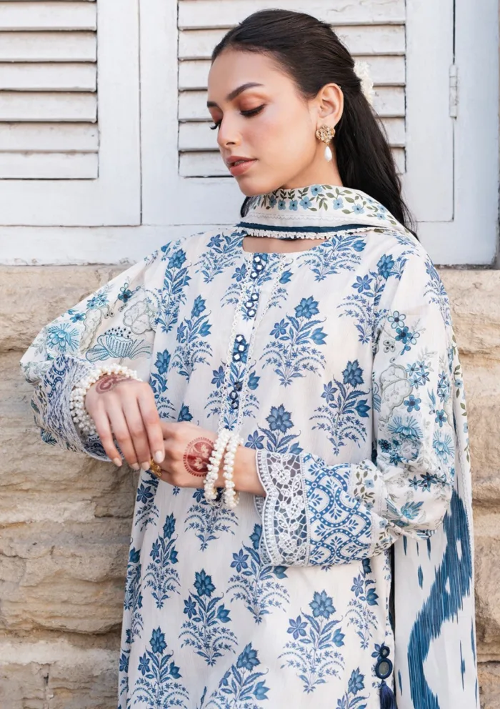 Cross Stitch ASTRAL GARDEN Eid Unstitched 25 Luxury Lawn Collection - Image 2