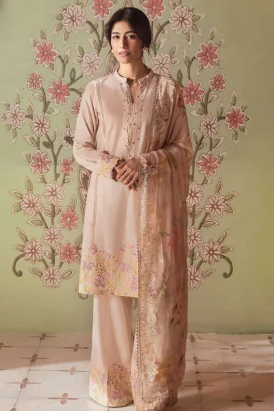 Cross Stitch CORAL CARNATION