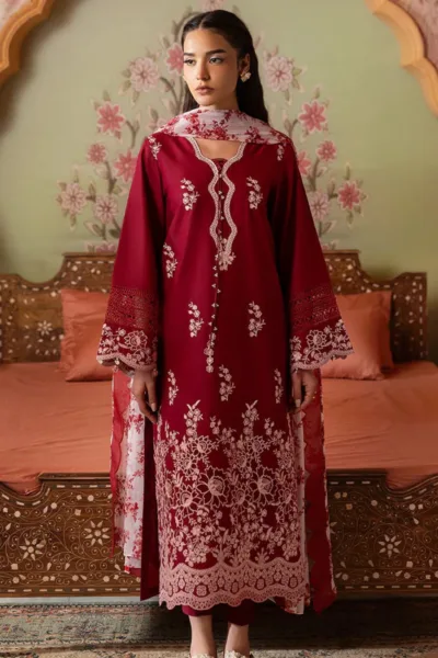 Cross Stitch Crimson Red