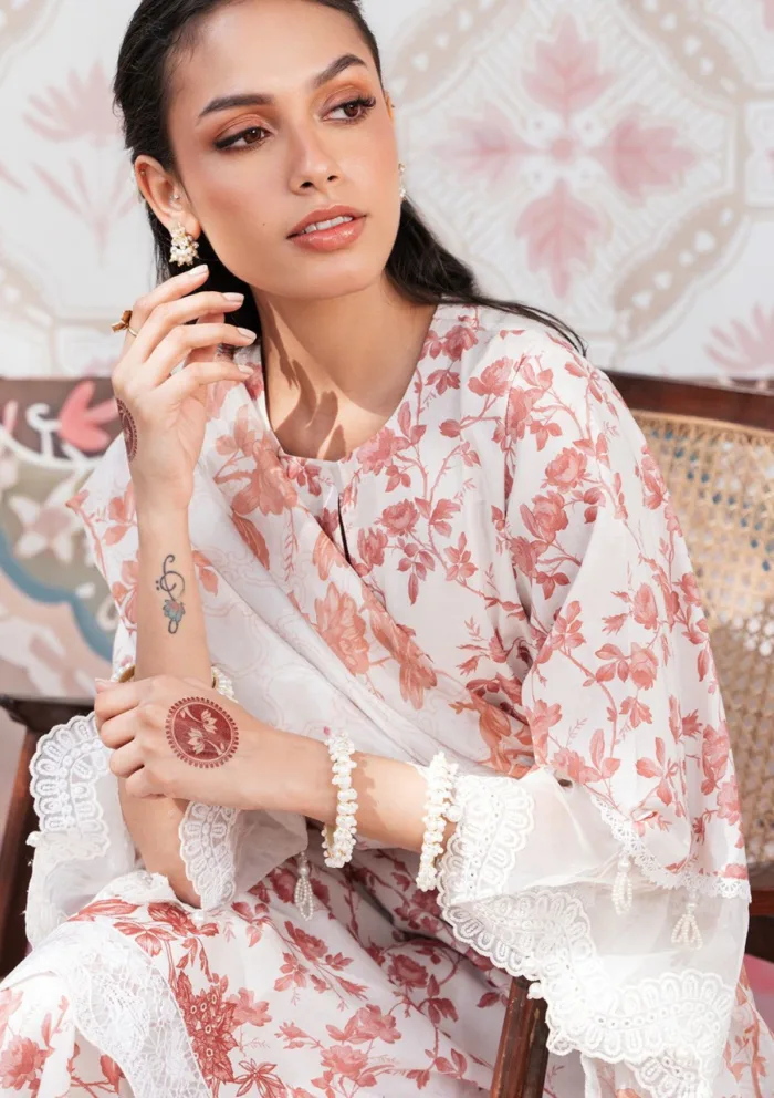 Cross Stitch CRIMSON SAND Eid Unstitched 25 Luxury Lawn Collection - Image 2