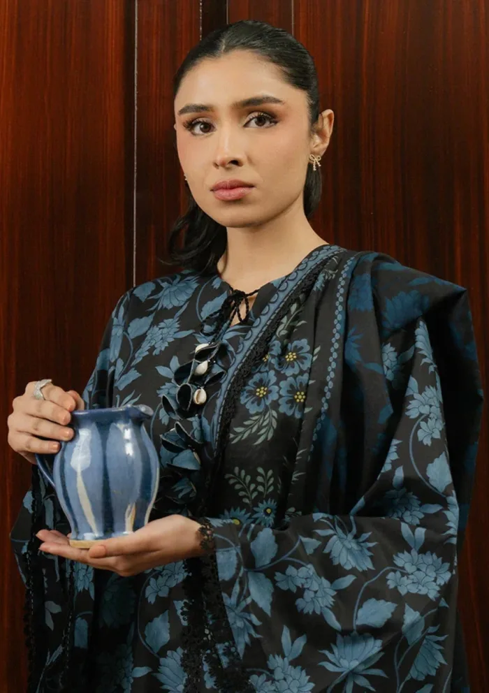 Cross Stitch CSD25 01 Blue Wave Daily Wear Luxury Lawn Collection - Image 2