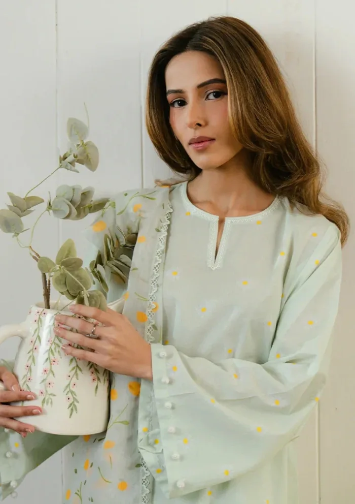 Cross Stitch CSD25 02 Daisy Bloom Daily Wear Luxury Lawn Collection - Image 2