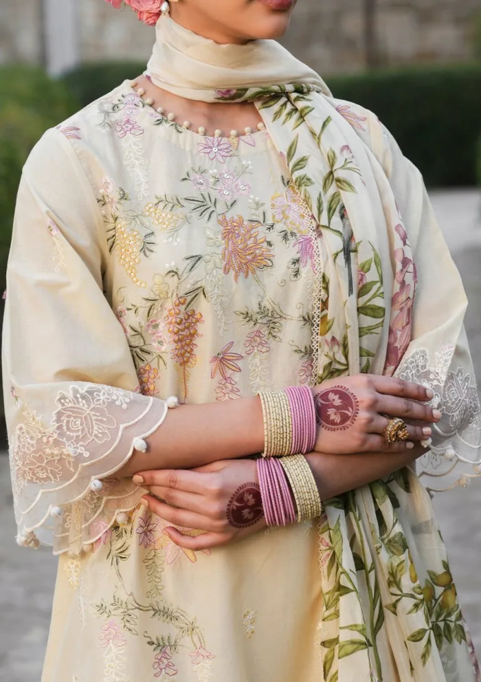 Cross Stitch GARDENIA GLAM Eid Unstitched 25 Luxury Lawn Collection - Image 2