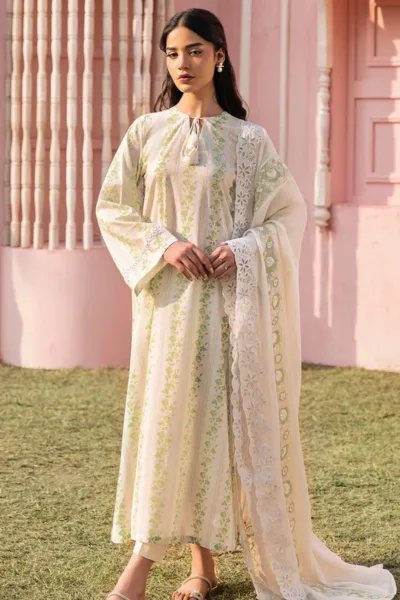 Cross Stitch GREEN TRELLIS