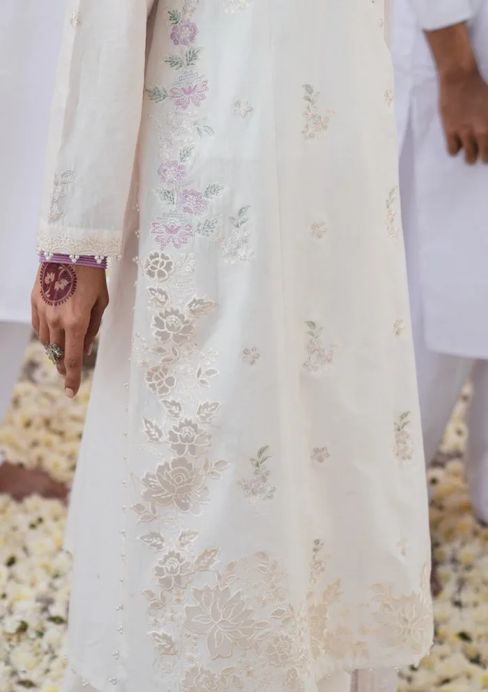 Cross Stitch IVORY WHISPER Eid Unstitched 25 Luxury Lawn Collection - Image 2