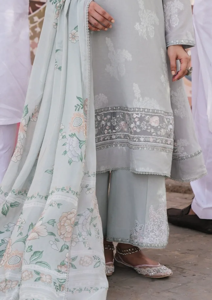 Cross Stitch LUNAR BLOOM Eid Unstitched 25 Luxury Lawn Collection - Image 2