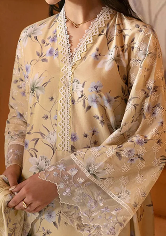 Cross Stitch OLIVE MUSE Unstitched Premium 25 Luxury Lawn Collection - Image 2