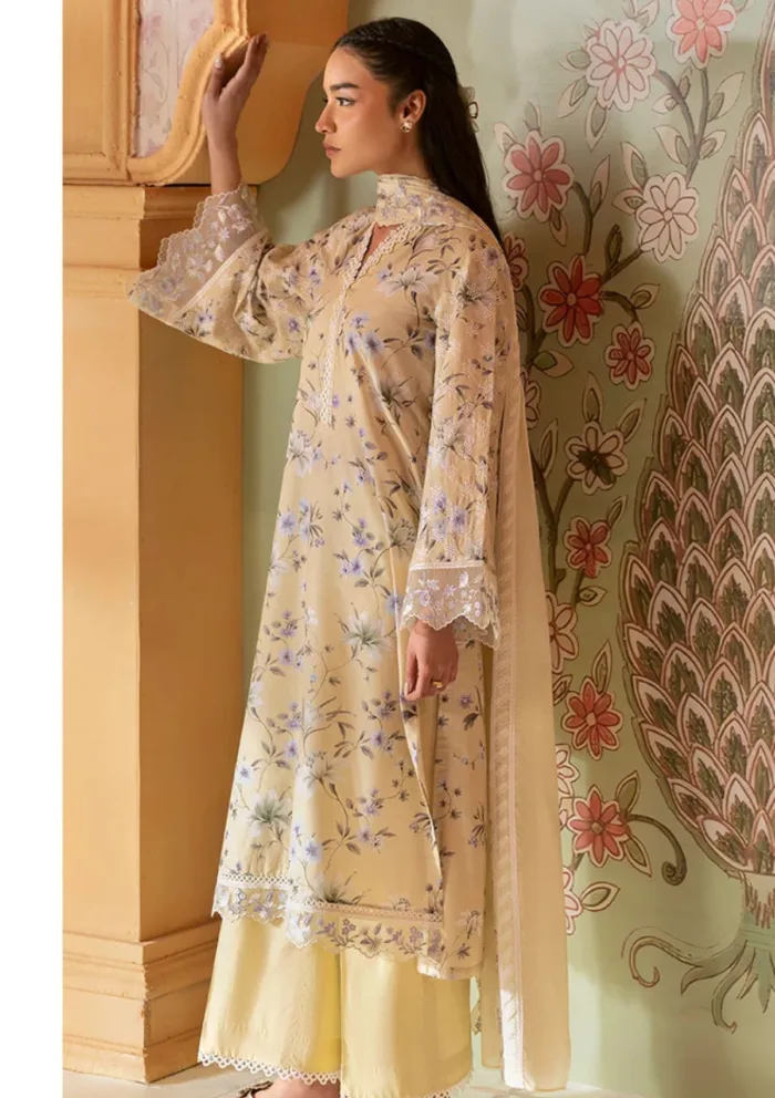 Cross Stitch OLIVE MUSE Unstitched Premium 25 Luxury Lawn Collection - Image 4