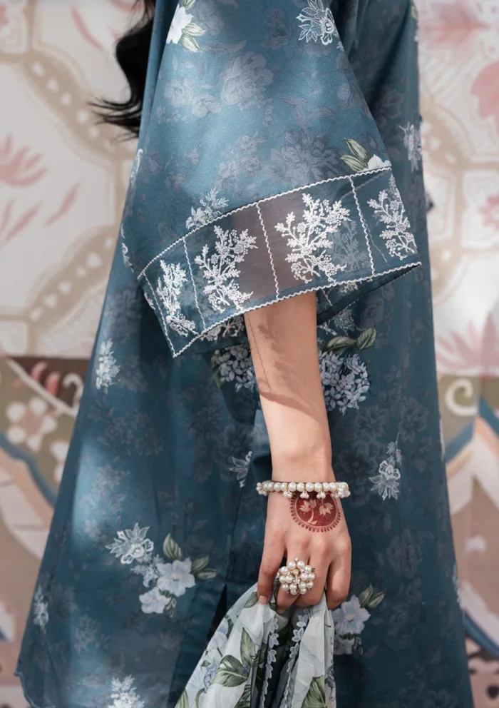 Cross Stitch ORCHID OASIS Eid Unstitched 25 Luxury Lawn Collection - Image 2