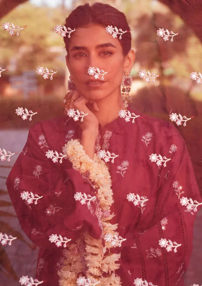 Cross Stitch RUBY ROUGE Eid Unstitched 25 Luxury Lawn Collection - Image 2