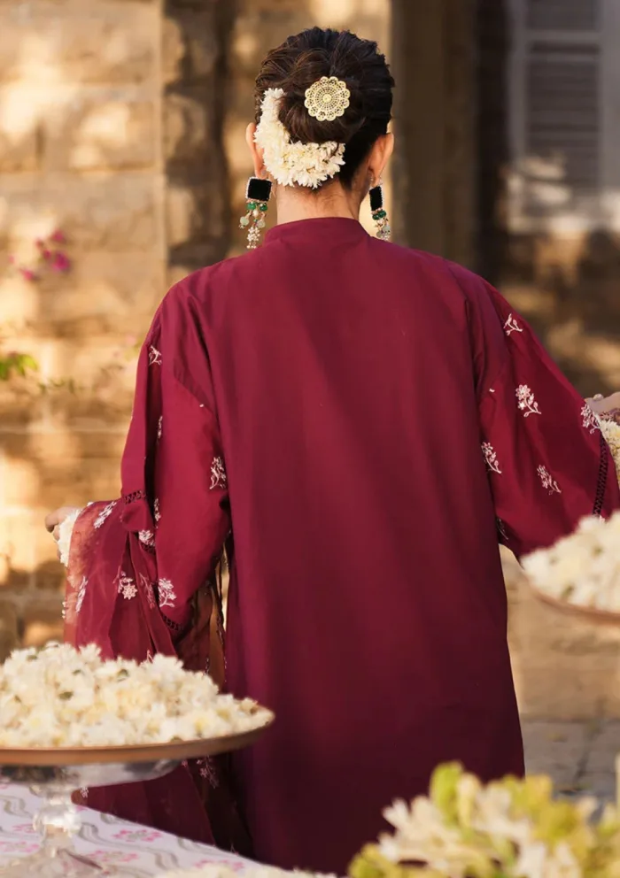 Cross Stitch RUBY ROUGE Eid Unstitched 25 Luxury Lawn Collection - Image 3