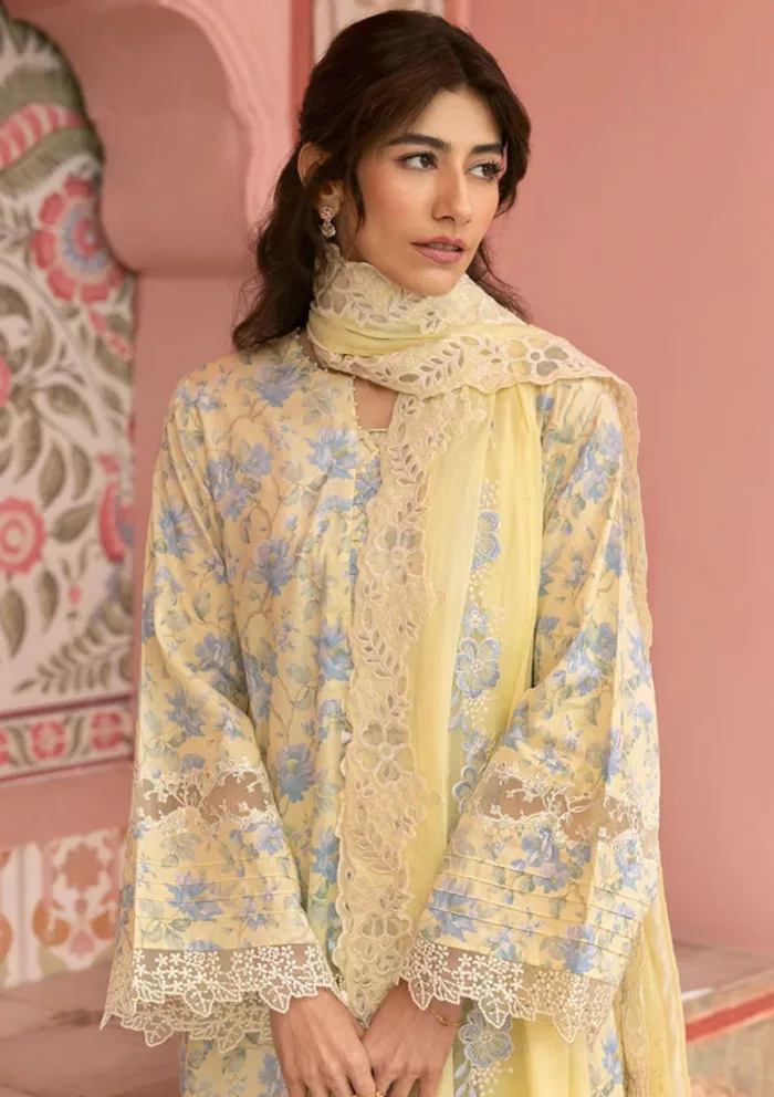 Cross Stitch SUNSHINE DREAM Unstitched Premium 25 Luxury Lawn Collection - Image 4