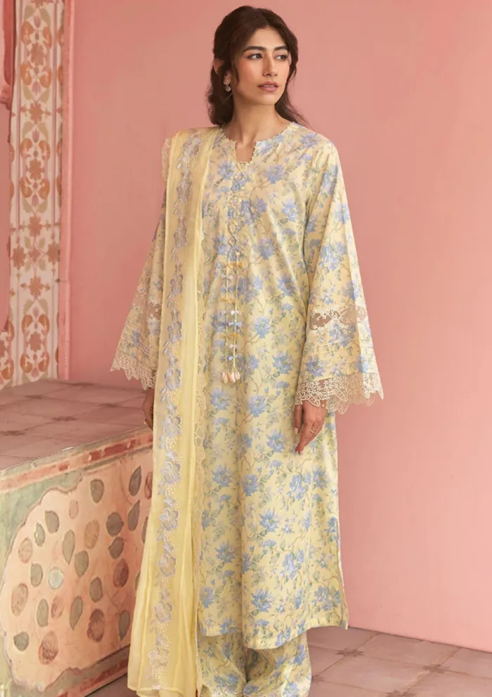 Cross Stitch SUNSHINE DREAM Unstitched Premium 25 Luxury Lawn Collection - Image 5