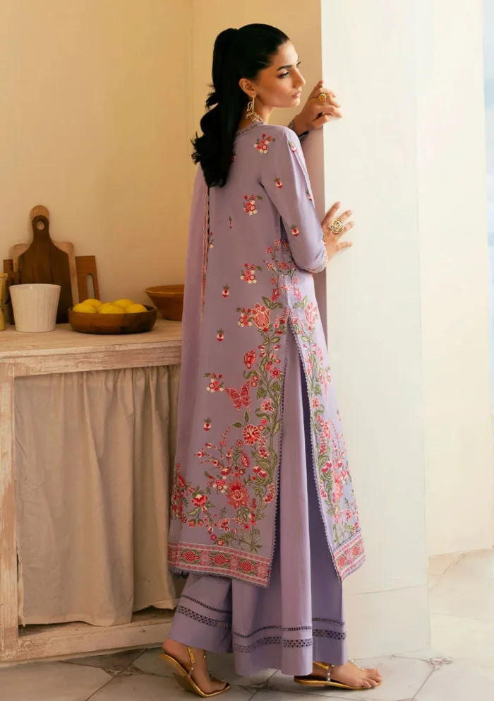 Deyar Luxury 25 LD005 Lilac Iris Lawn Collection - Image 2
