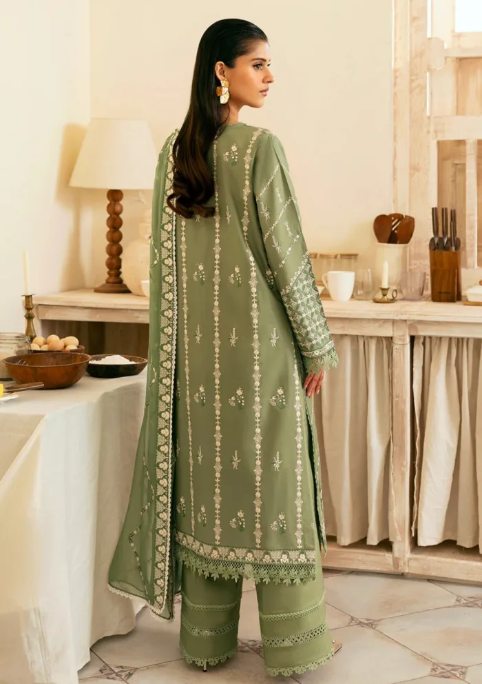 Deyar Luxury 25 LD007 Green Iris Lawn Collection - Image 2