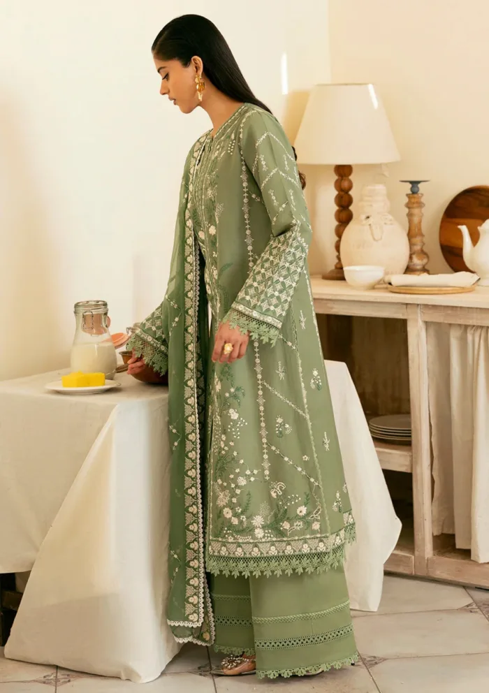 Deyar Luxury 25 LD007 Green Iris Lawn Collection - Image 3