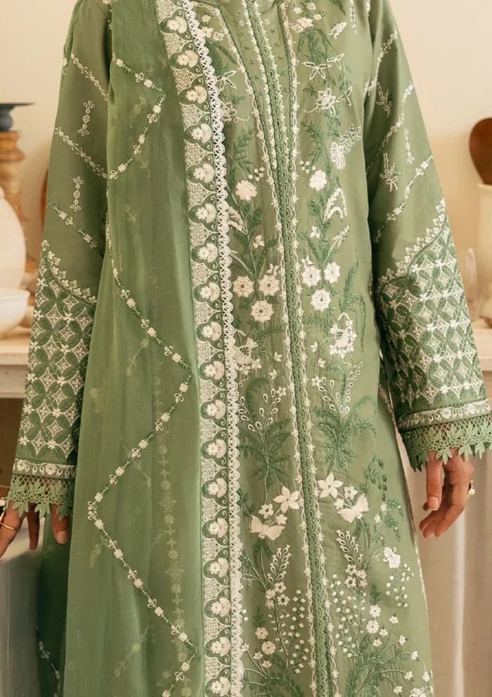 Deyar Luxury 25 LD007 Green Iris Lawn Collection - Image 4