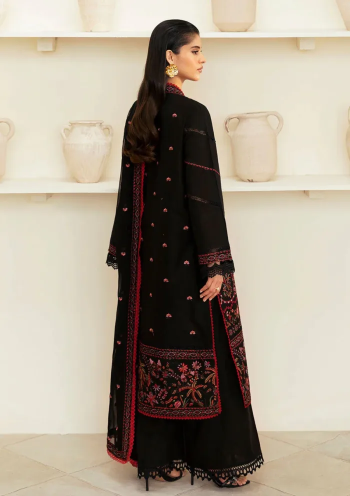 Deyar Luxury 25 LD008 Black Iris Lawn Collection - Image 2