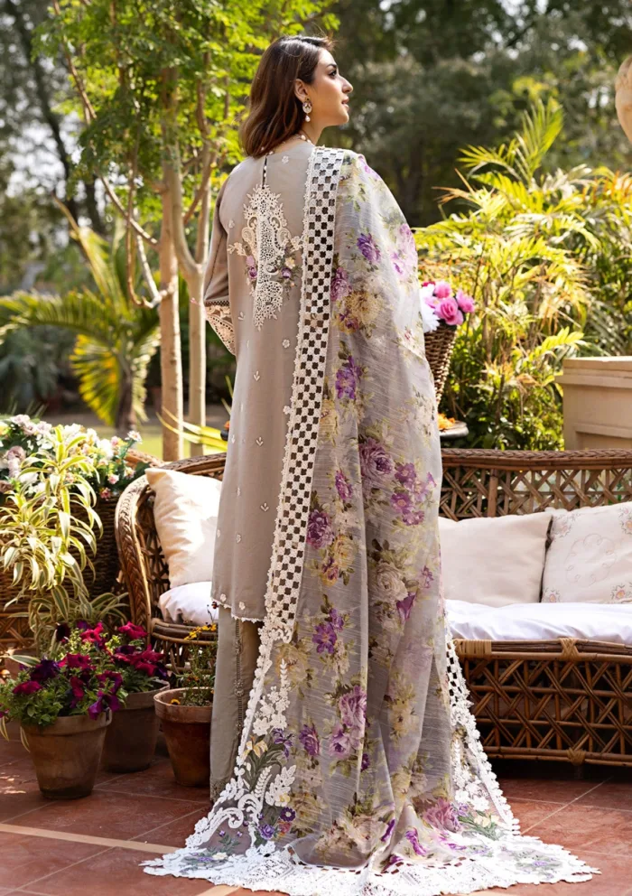Elaf Premium ELM 05 Ramsha Luxury Lawn 25 Collection - Image 2
