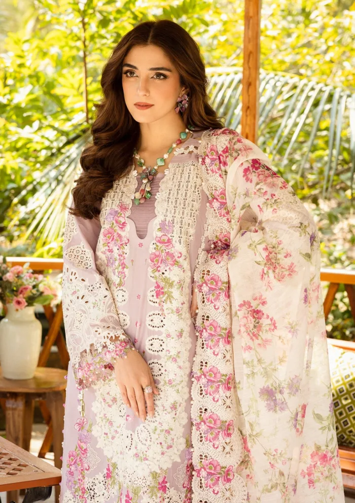 Elaf Premium ELM 09 Maya Luxury Lawn 25 Collection - Image 3