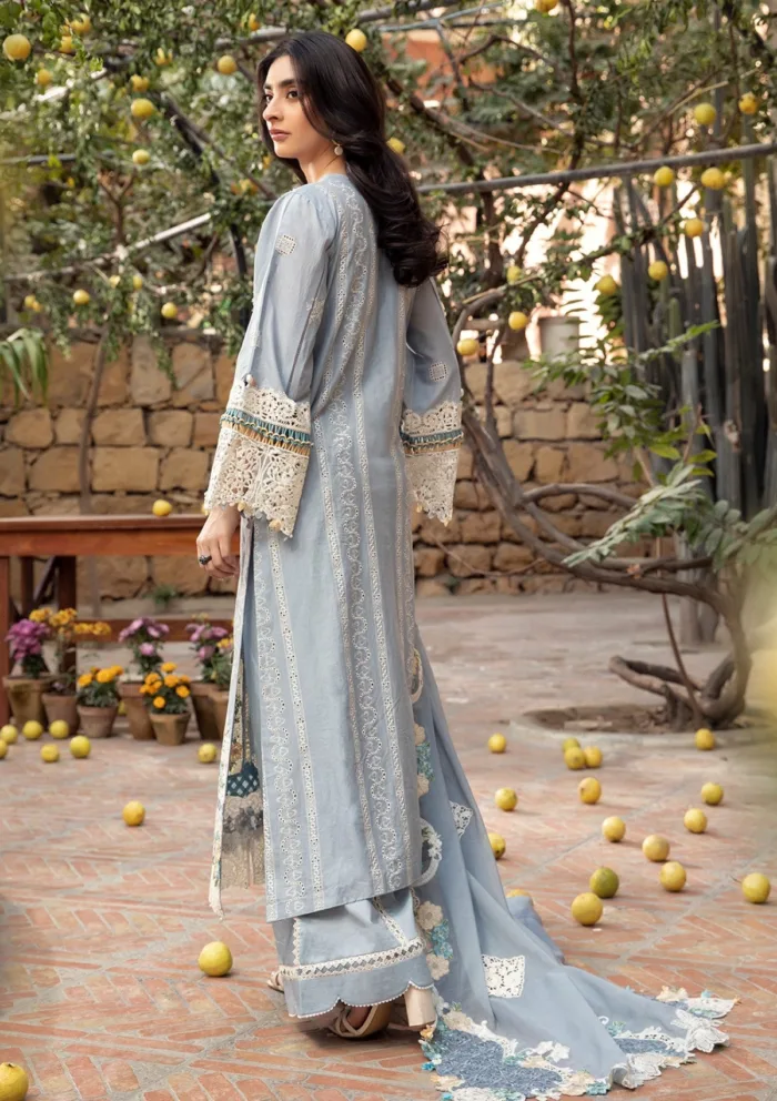 Elaf Premium ELM 7B Mahveen Luxury Lawn 25 Collection - Image 2