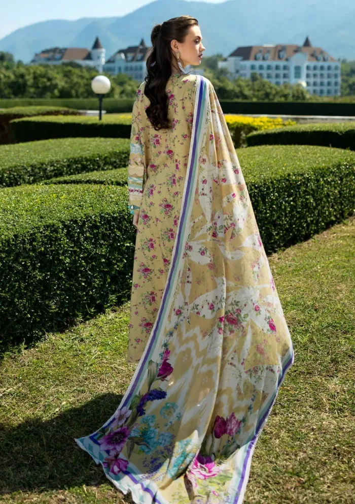 Elaf Premium EPE 05B ZEN FLORA Prints 25 Luxury Lawn Collection - Image 2