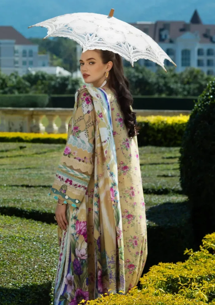 Elaf Premium EPE 05B ZEN FLORA Prints 25 Luxury Lawn Collection - Image 4