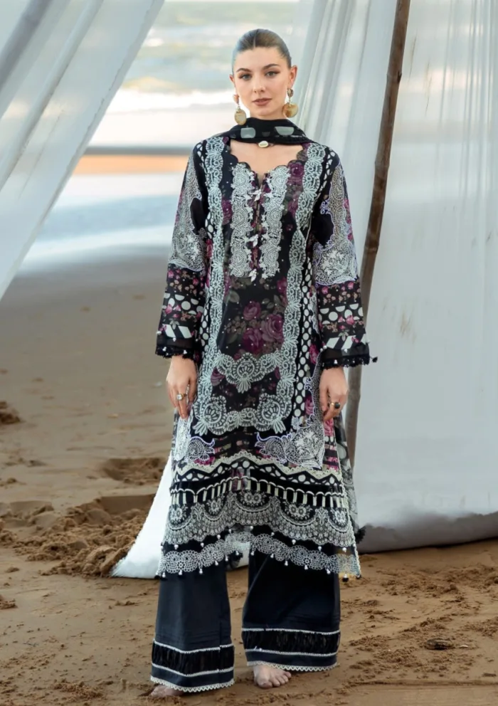 Elaf Premium Embroidered ETS 2B PROM NIGHT Signature Luxury Lawn Collection - Image 4