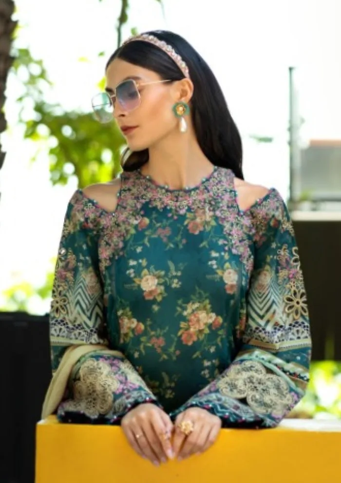 Elaf Premium Embroidered ETS 7A STAY CURIOUS Signature Luxury Lawn Collection - Image 2