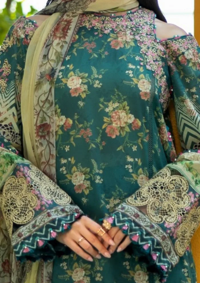 Elaf Premium Embroidered ETS 7A STAY CURIOUS Signature Luxury Lawn Collection - Image 5
