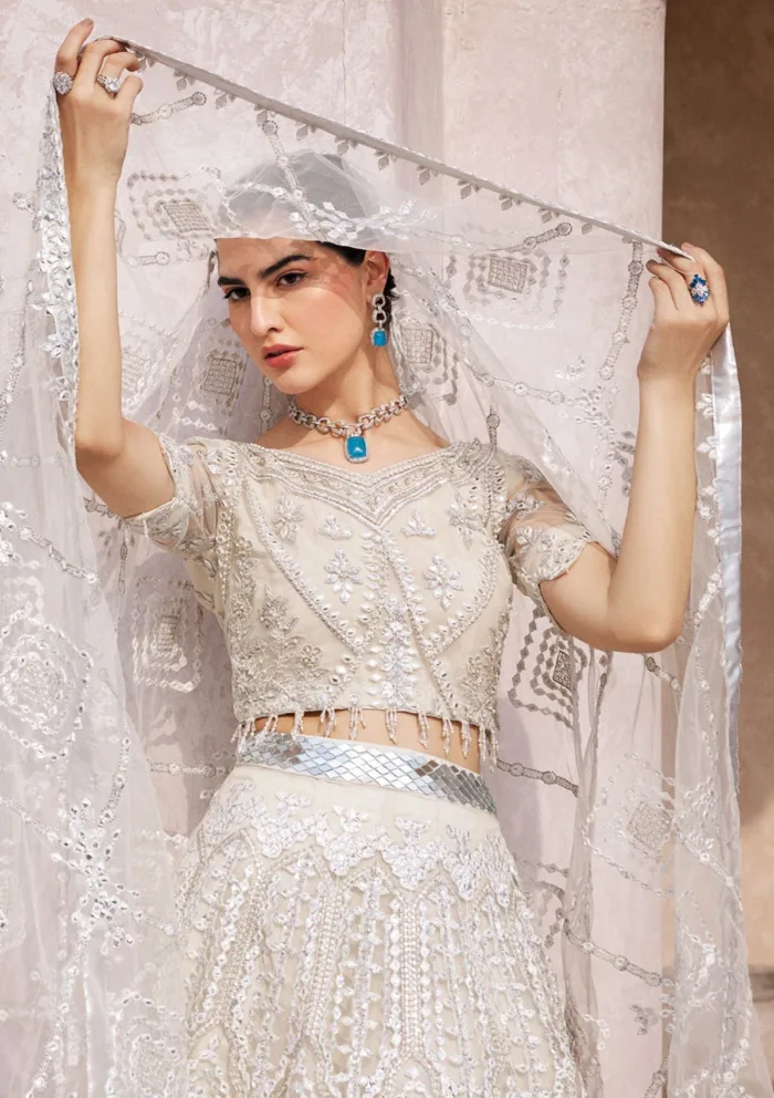 Emaan Adeel Mirha -MH 201 Luxury Lawn Collection - Image 3
